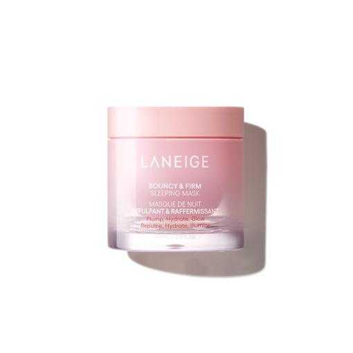 Laneige Bouncy & Firm Sleeping Mask 60ml jar for overnight skin hydration and firming